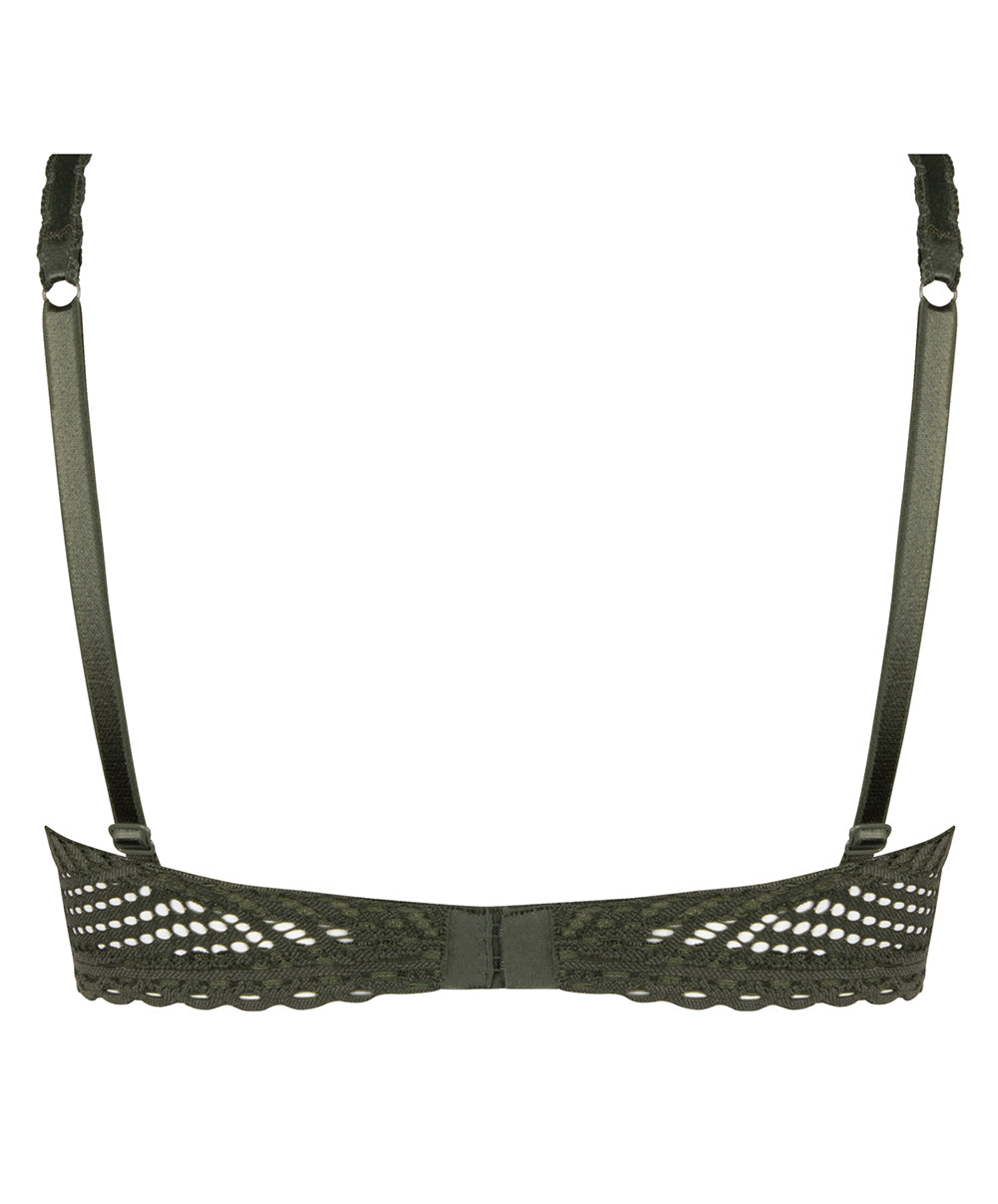 Soutien-gorge bandeau coque effet push Antigel de Lise Charmel Tressage Graphic éclat aventure kaki ECC8337-EA