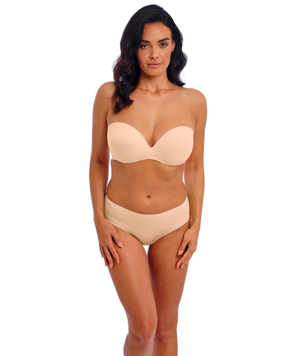 Soutien-gorge bandeau moulé bretelles amovibles invisible grande taille Wacoal Inès Secret frappe WE601011-FRP