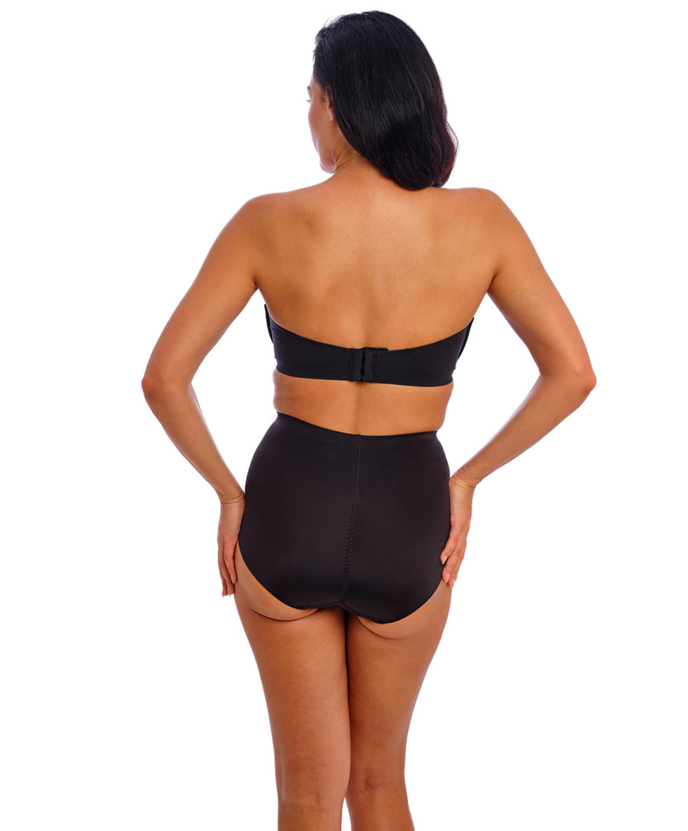 Soutien-gorge bandeau moulé bretelles amovibles invisible grande taille Wacoal Inès Secret noir WE601011-BLK