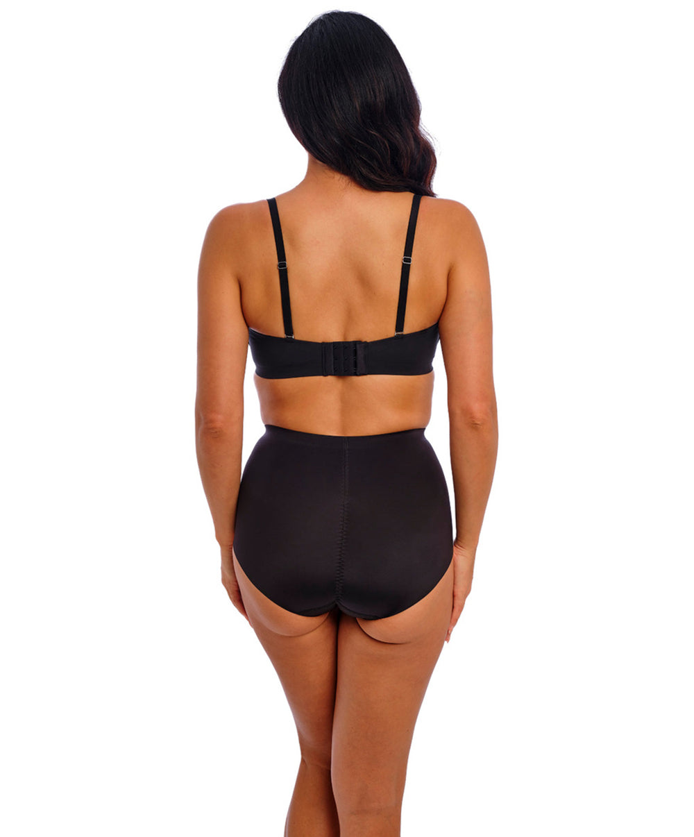 Soutien-gorge bandeau moulé bretelles amovibles invisible grande taille Wacoal Inès Secret noir WE601011-BLK