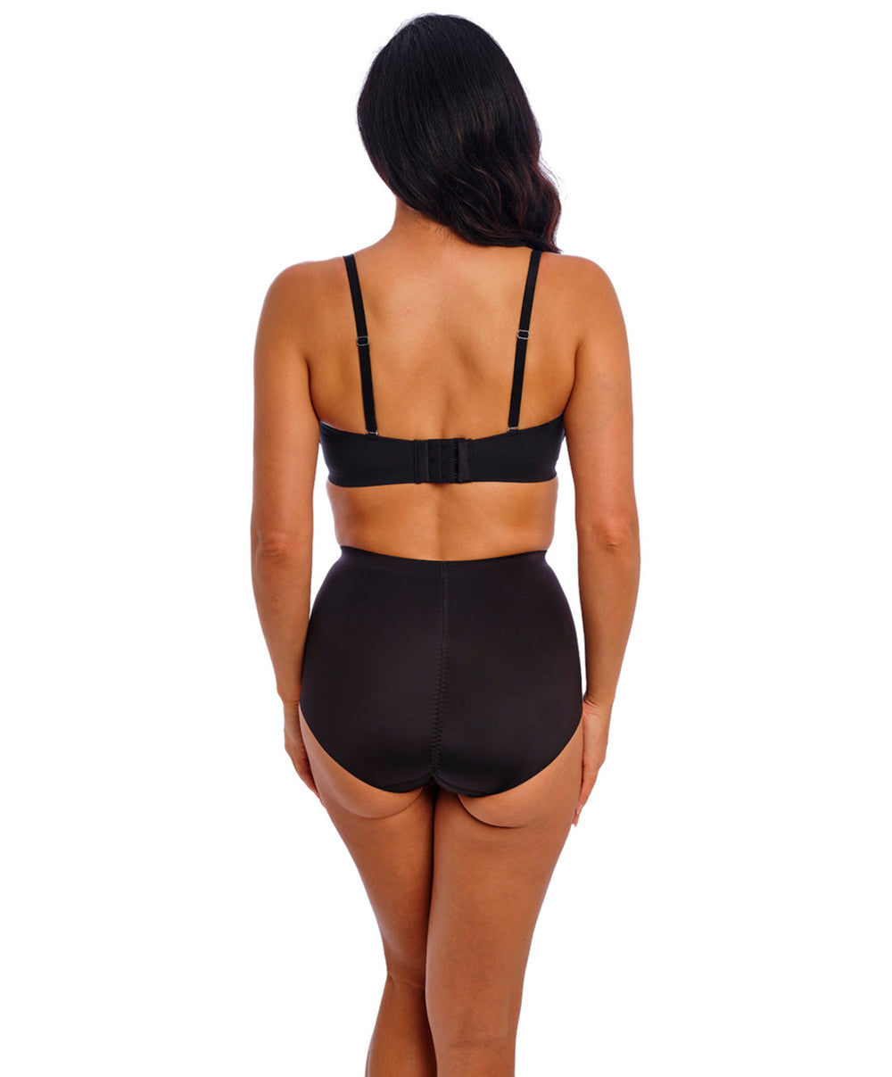 Soutien-gorge bandeau moulé bretelles amovibles invisible grande taille Wacoal Inès Secret noir WE601011-BLK