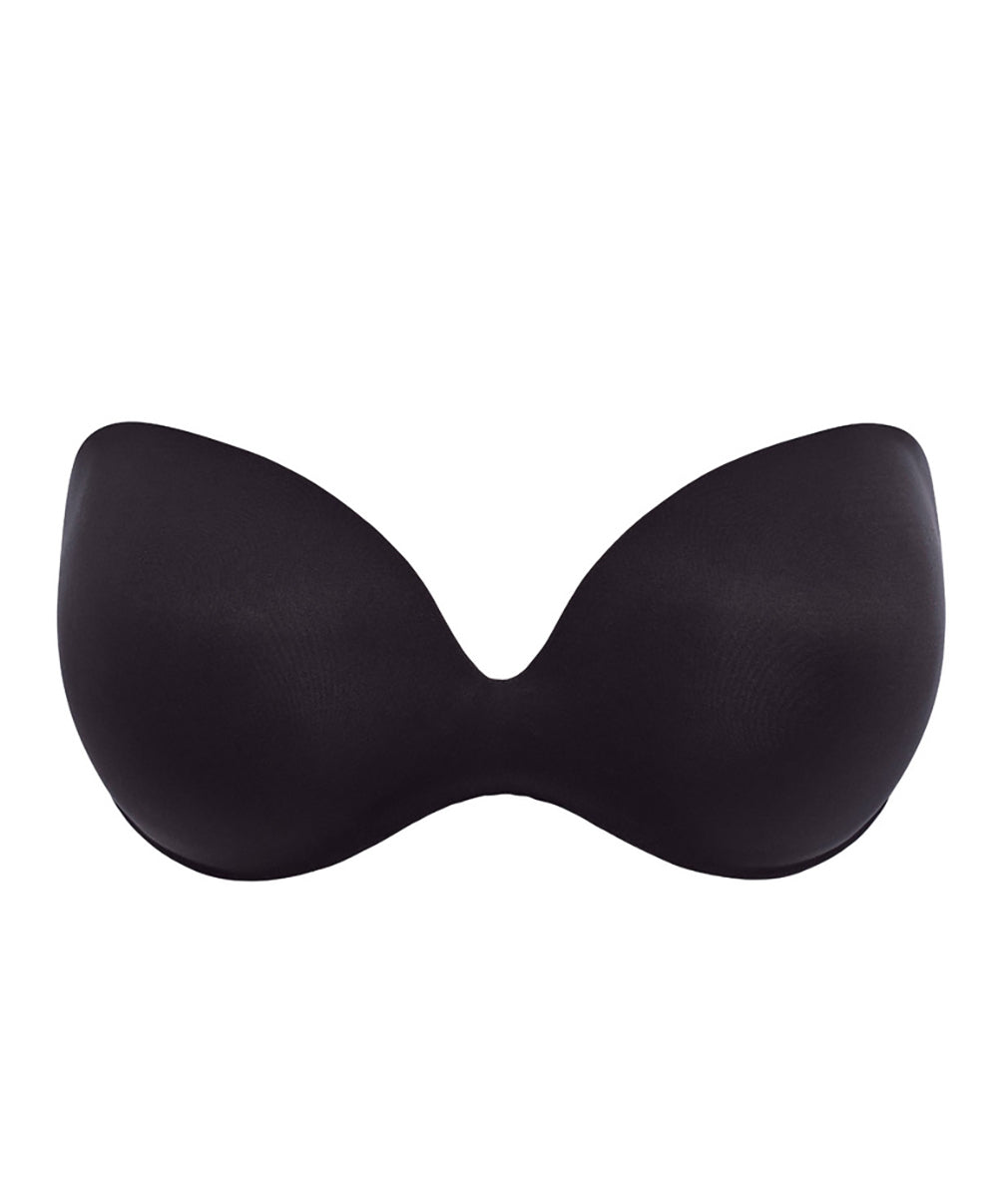 Soutien-gorge bandeau moulé bretelles amovibles invisible grande taille Wacoal Inès Secret noir WE601011-BLK