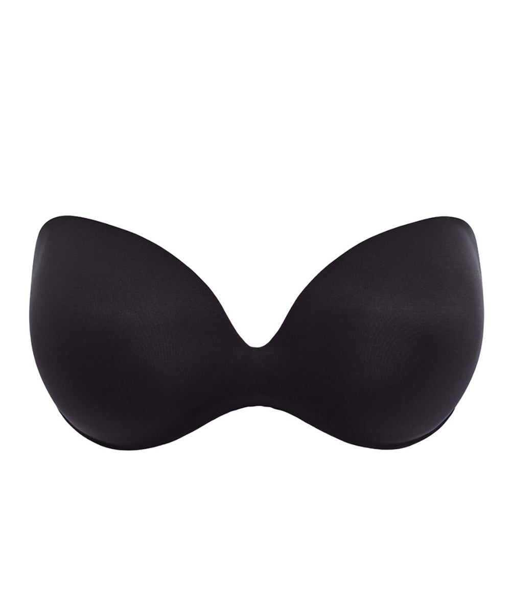 Soutien-gorge bandeau moulé bretelles amovibles invisible grande taille Wacoal Inès Secret noir WE601011-BLK
