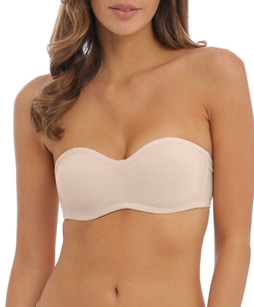 Soutien-gorge bandeau moulé bretelles amovibles invisible Wacoal Accord frappe nude WE600415-FRP