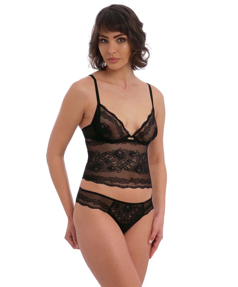 Soutien-gorge brassière bralette avec armatures Wacoal Ravissant noir WE600512-BLK