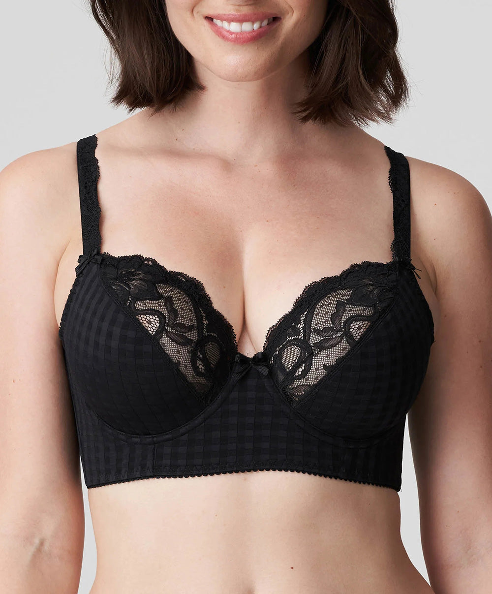 Soutien-gorge bustier à décolleté plongeant grande taille PrimaDonna Madison noir 0262126-ZWA