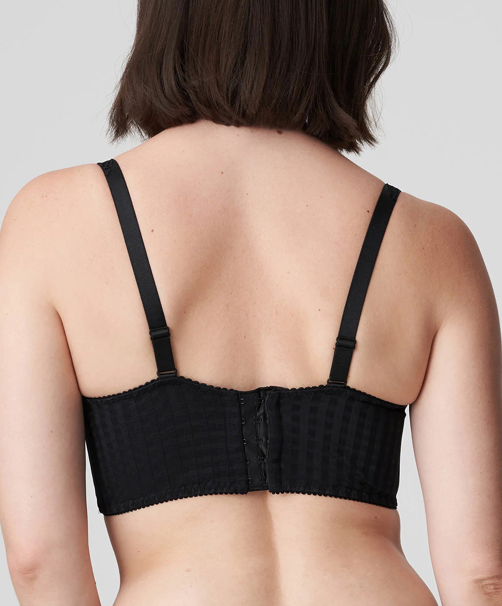 Soutien-gorge bustier à décolleté plongeant grande taille PrimaDonna Madison noir 0262126-ZWA