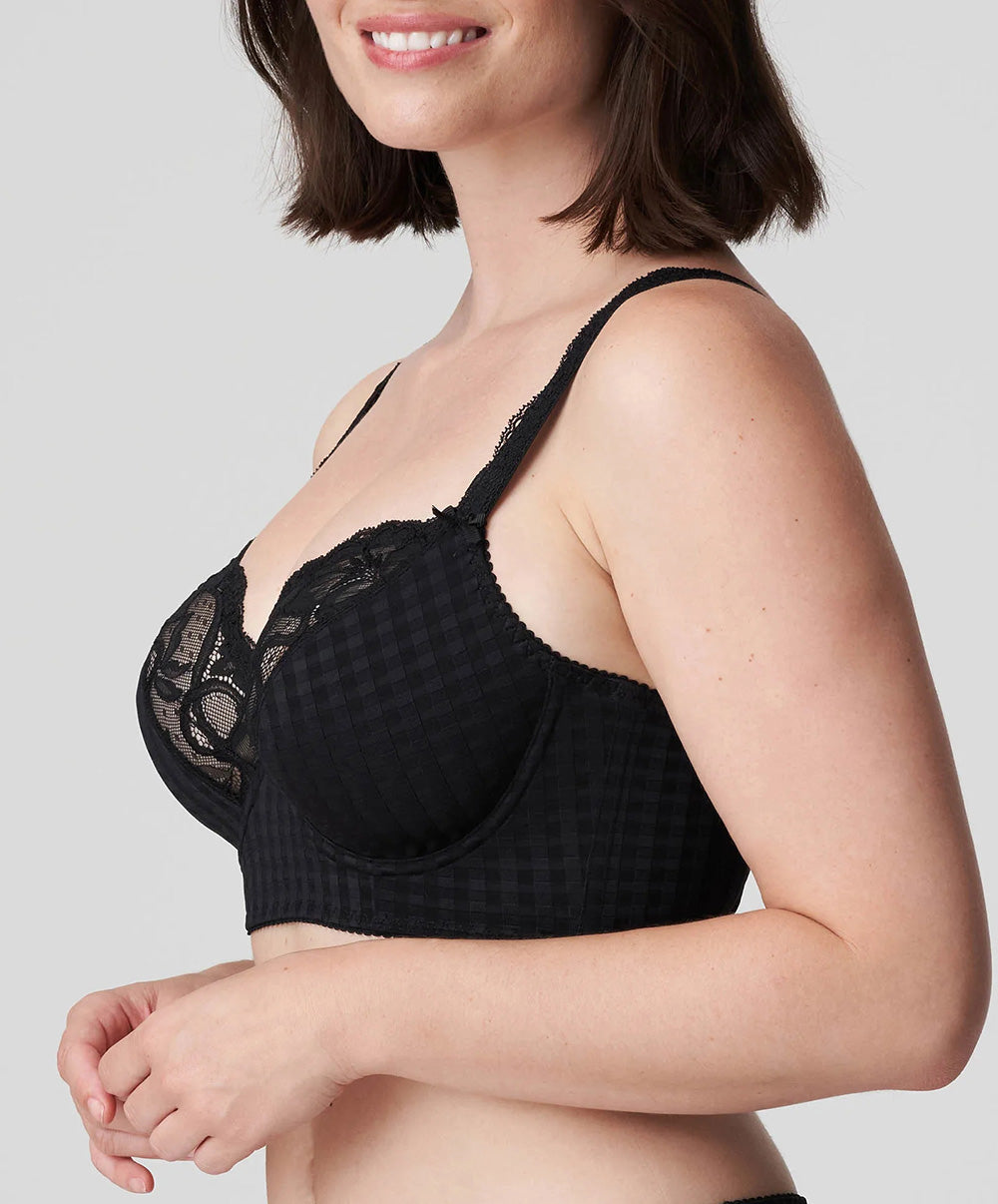 Soutien-gorge bustier à décolleté plongeant grande taille PrimaDonna Madison noir 0262126-ZWA