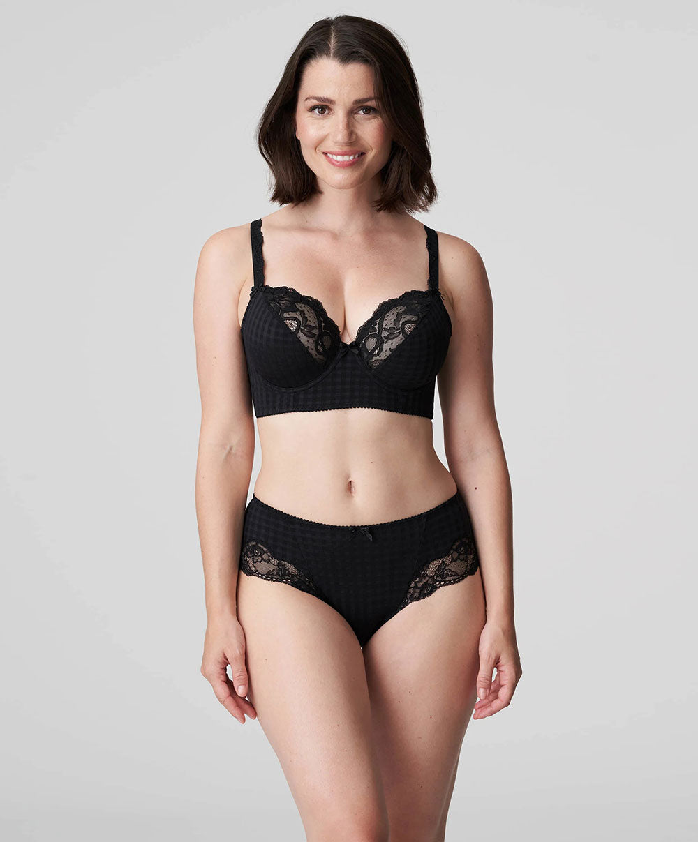 Soutien-gorge bustier à décolleté plongeant grande taille PrimaDonna Madison noir 0262126-ZWA