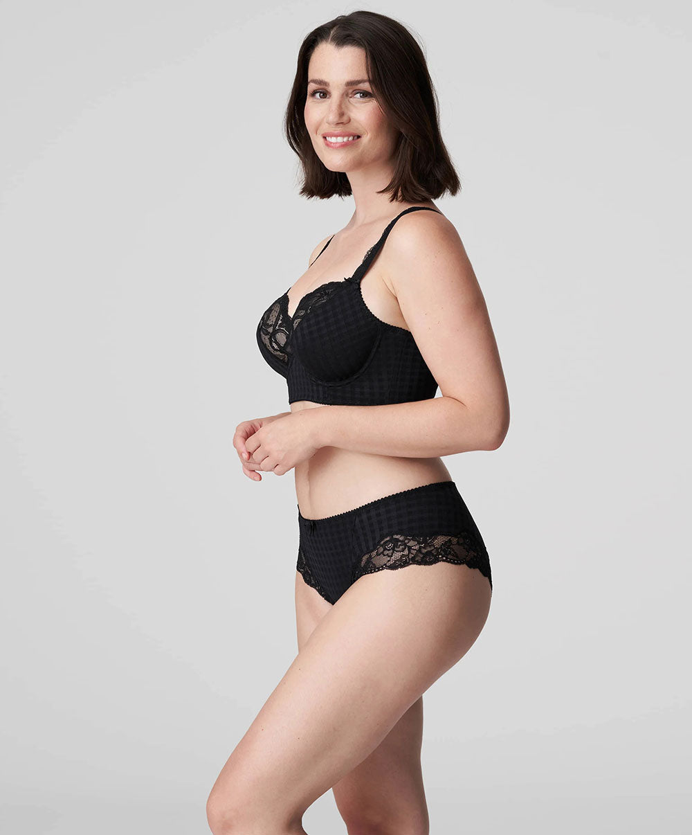 Soutien-gorge bustier à décolleté plongeant grande taille PrimaDonna Madison noir 0262126-ZWA