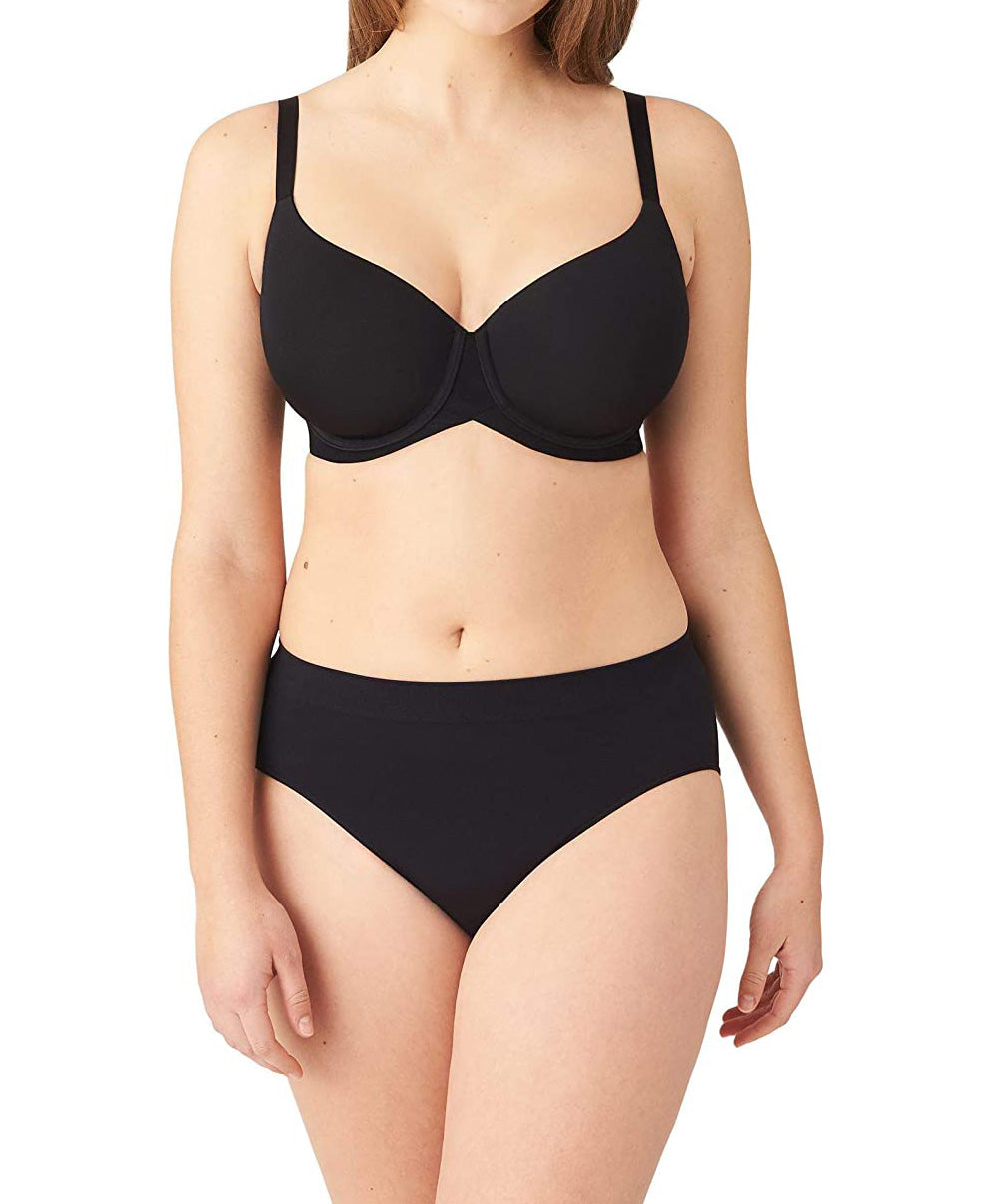 Soutien-gorge contour lisse Wacoal Ultimate Side Smoother noir WA853281-BLK face