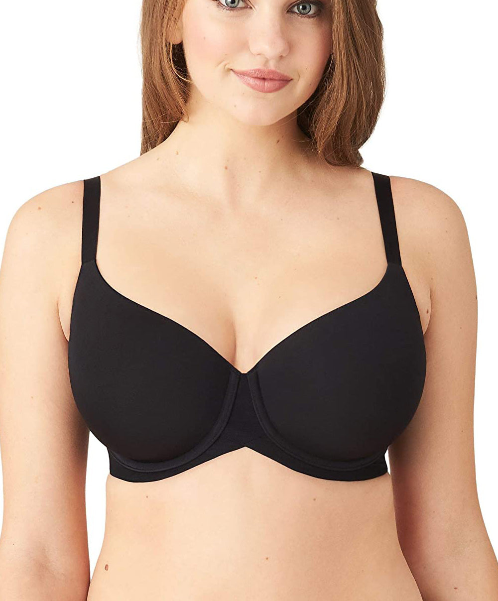 Soutien-gorge contour lisse Wacoal Ultimate Side Smoother noir WA853281-BLK face