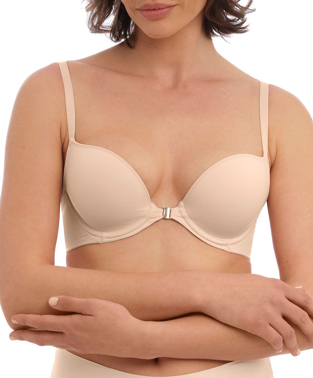 Soutien-gorge contour moulé lisse ouverture frontale Wacoal Accord frappe nude WE600416-FRP