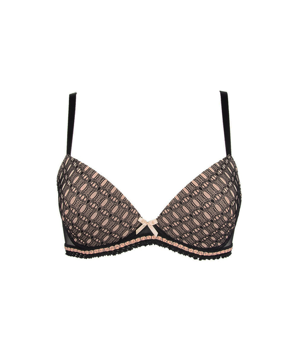 Soutien-gorge coque Antigel de Lise Charmel Sexy résille Noir nude ECG8060-NN