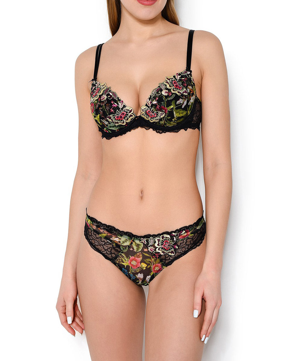 Soutien-gorge coque fleurs de jungle Lise Charmel coloré