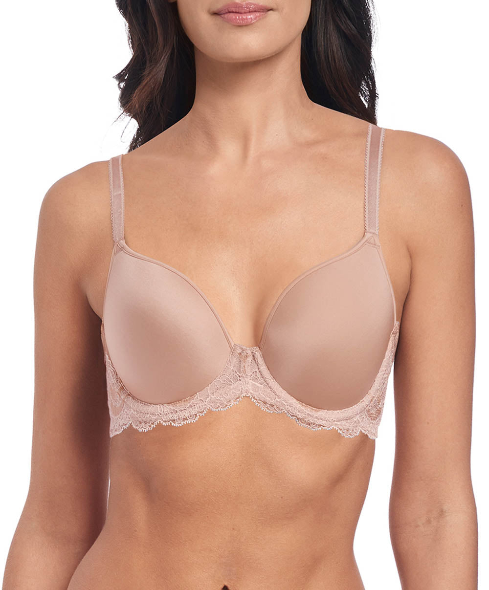 Soutien-gorge coque lisse Wacoal Lace affair Rose dust WA843256-285