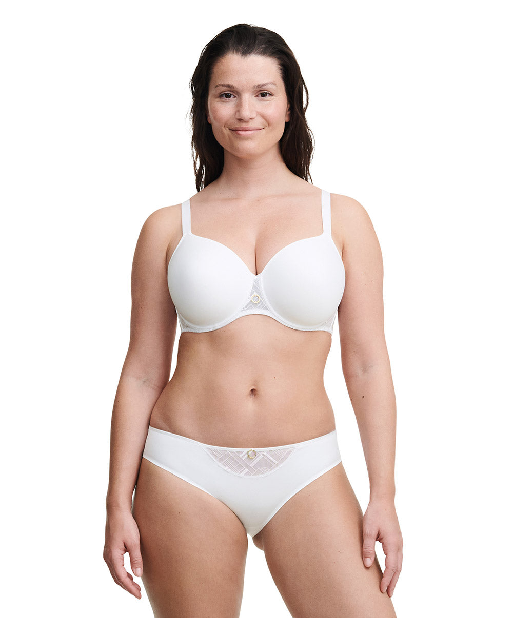 Soutien-gorge coque à mémoire de forme très enveloppant Chantelle Graphic Support blanc C21S60-010