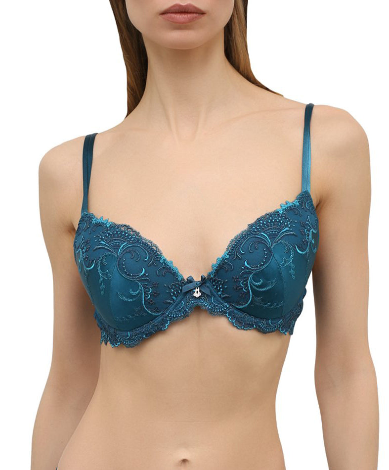 Soutien-gorge coque en soie Lise Charmel Splendeur Soie cyan ACC8580-SC -10