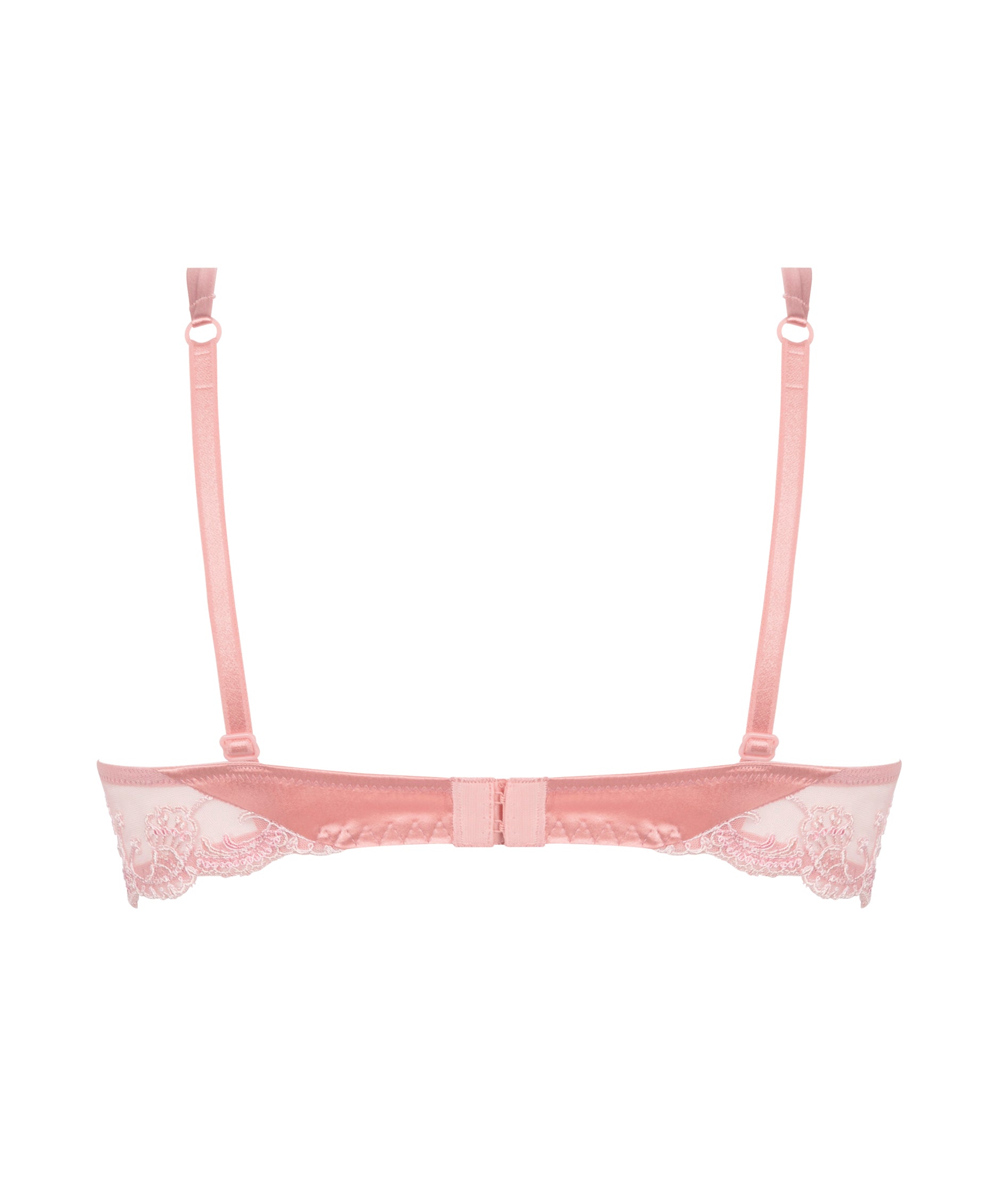 Soutien-gorge coque en soie Lise Charmel Splendeur soie rose vintage ACC8580-SU