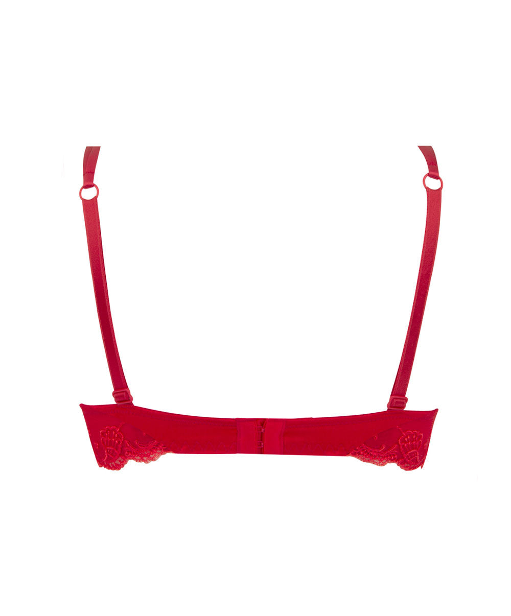 Soutien-gorge coque en soie Lise Charmel Splendeur soie rouge ACC8580-RS 2