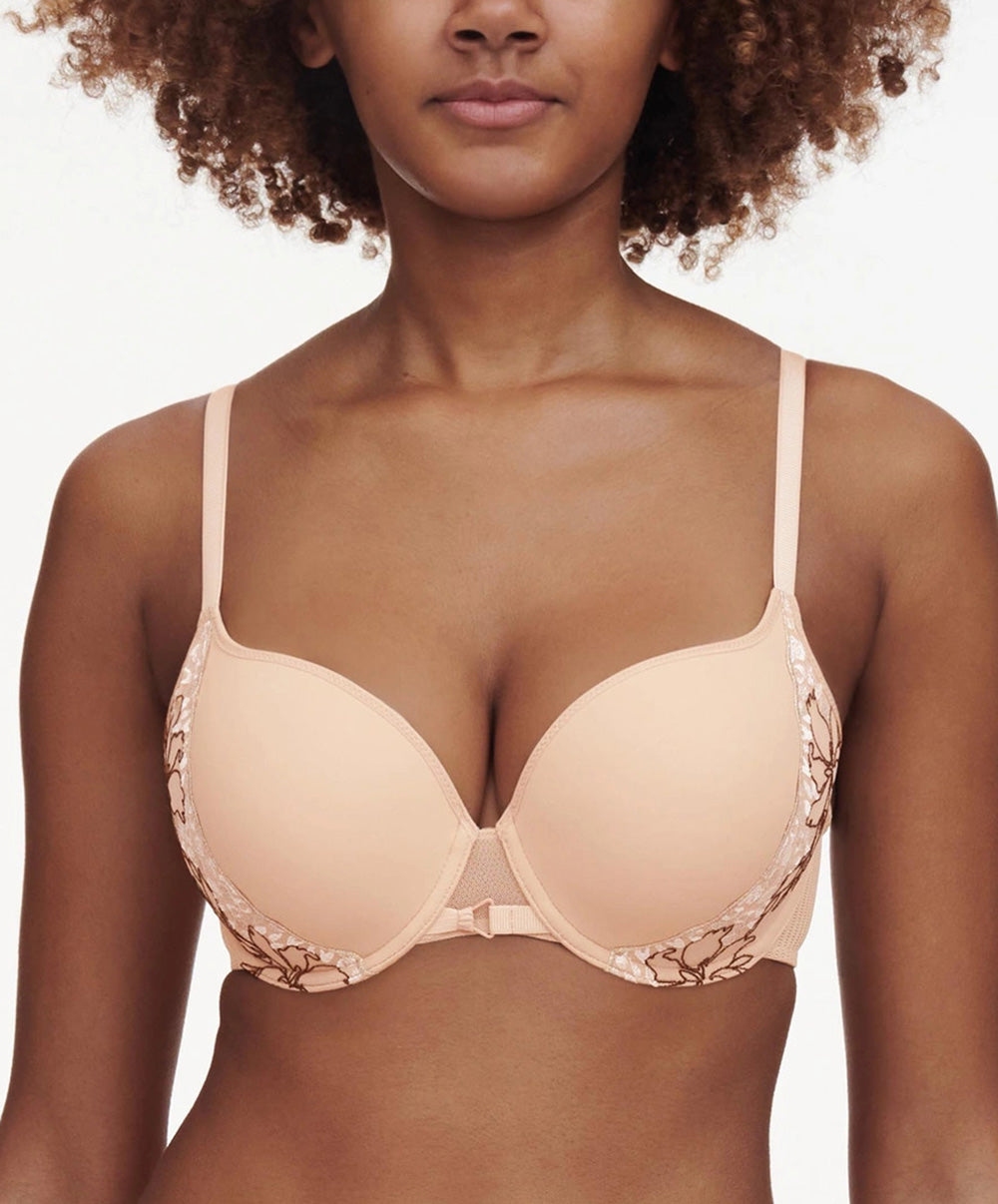 Soutien-gorge coque enveloppant Chantelle Spice clay nude noir C22BN0-0JK