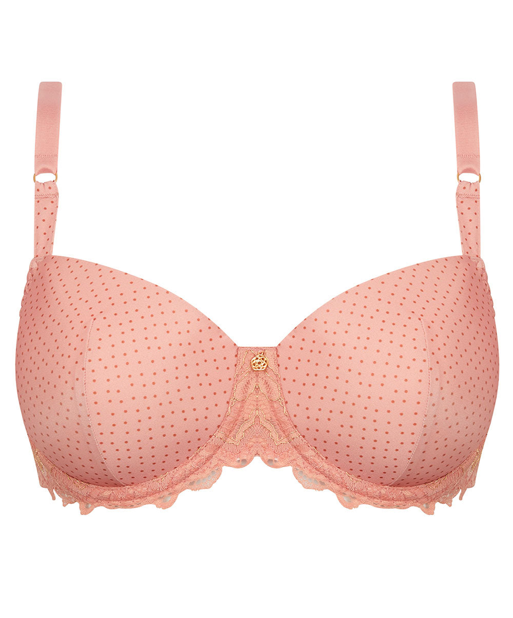 Soutien-gorge coque grande taille Antigel de Lise Charmel Pétille en Glam bulles rosées FCH8082-BR