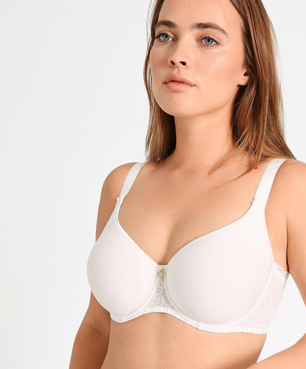 Soutien-gorge coque moulé lisse spacer Rosessence opale Aubade HK09-02-OPAL