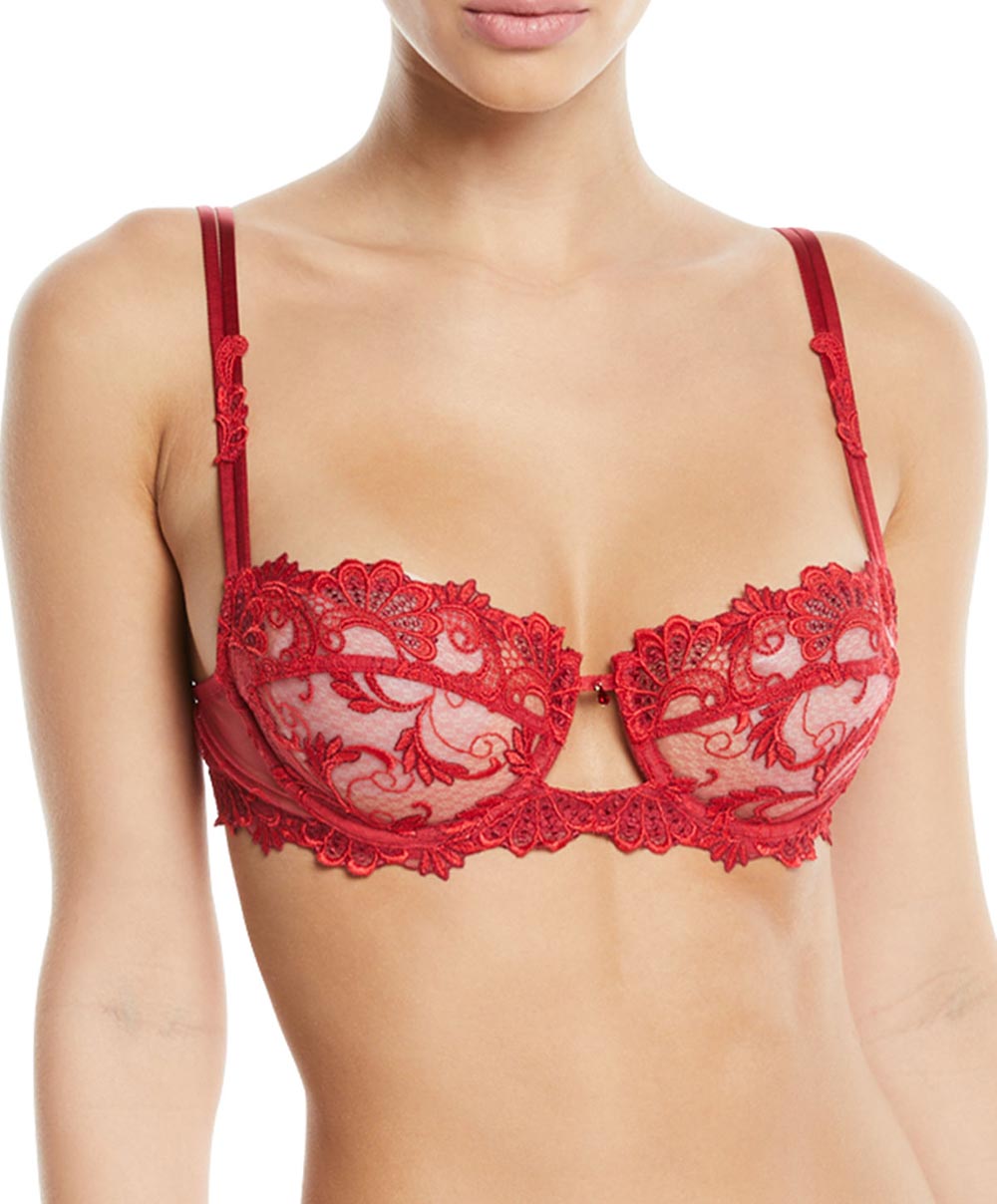 Soutien-gorge corbeille Lise Charmel Dressing Floral rouge ACC3088-DS