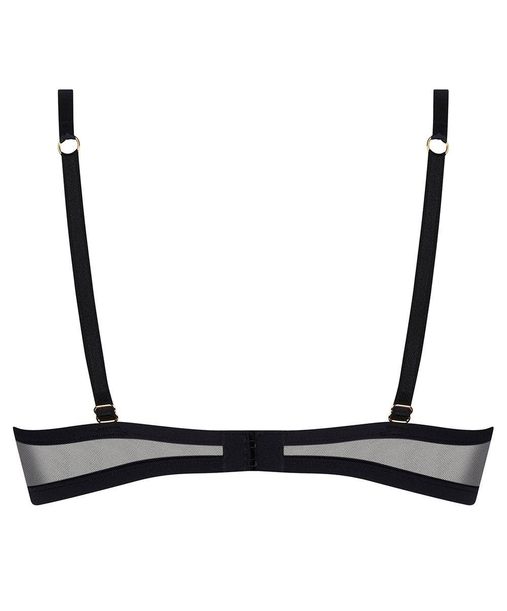 Soutien-gorge corbeille Lise Charmel Éclats d'Or noir or ACJ3029-NO