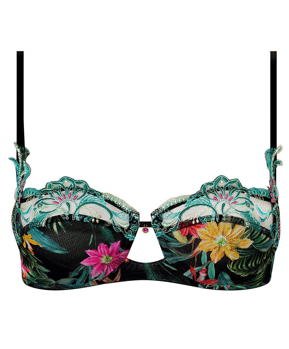 Soutien-gorge corbeille Lise Charmel Fleurs Étoiles éclat étoile (noir et multicolore) ACH3096-EE