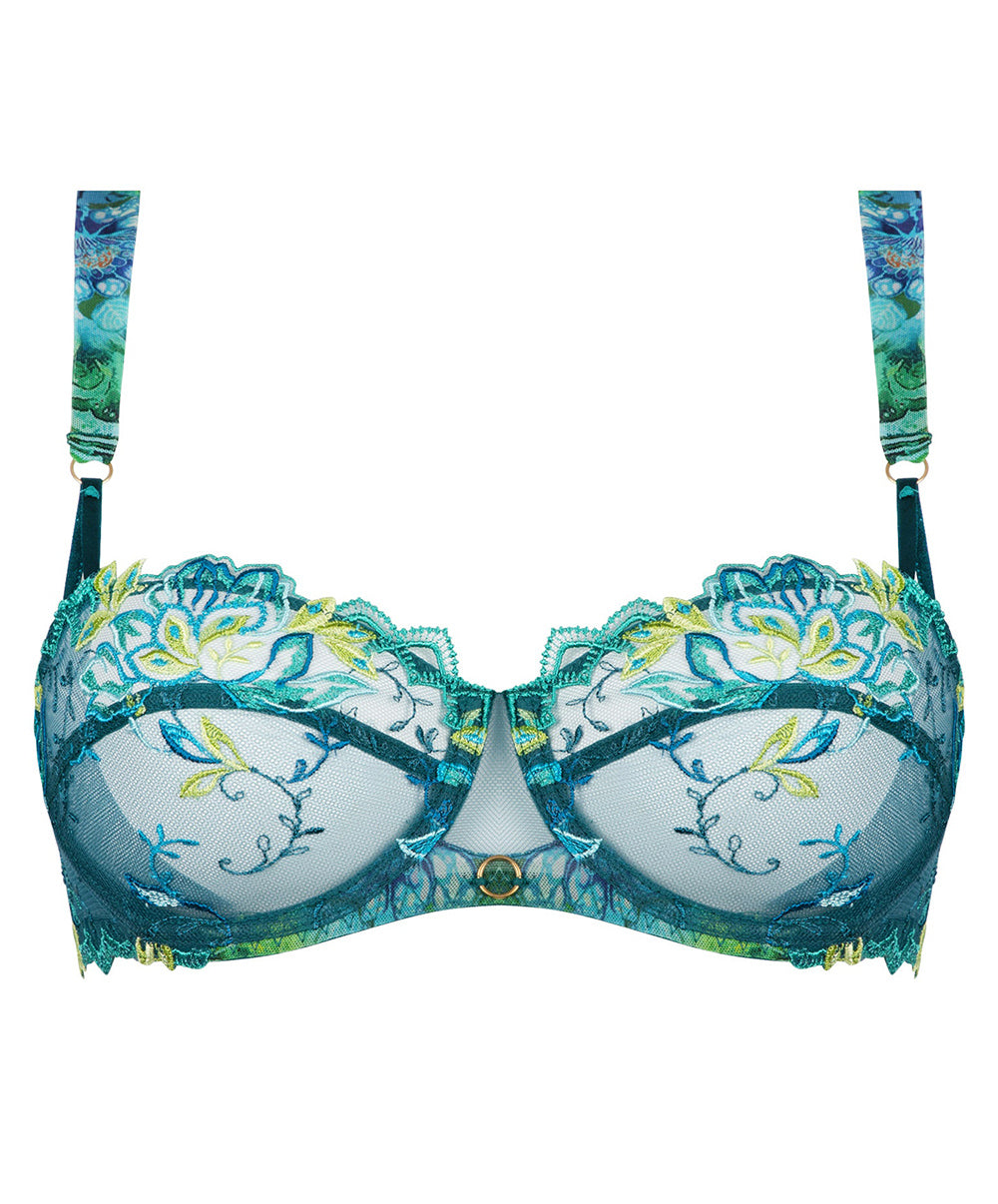 Soutien-gorge corbeille Lise Charmel Grâce Aquatique floral aqua ACH3093-FA