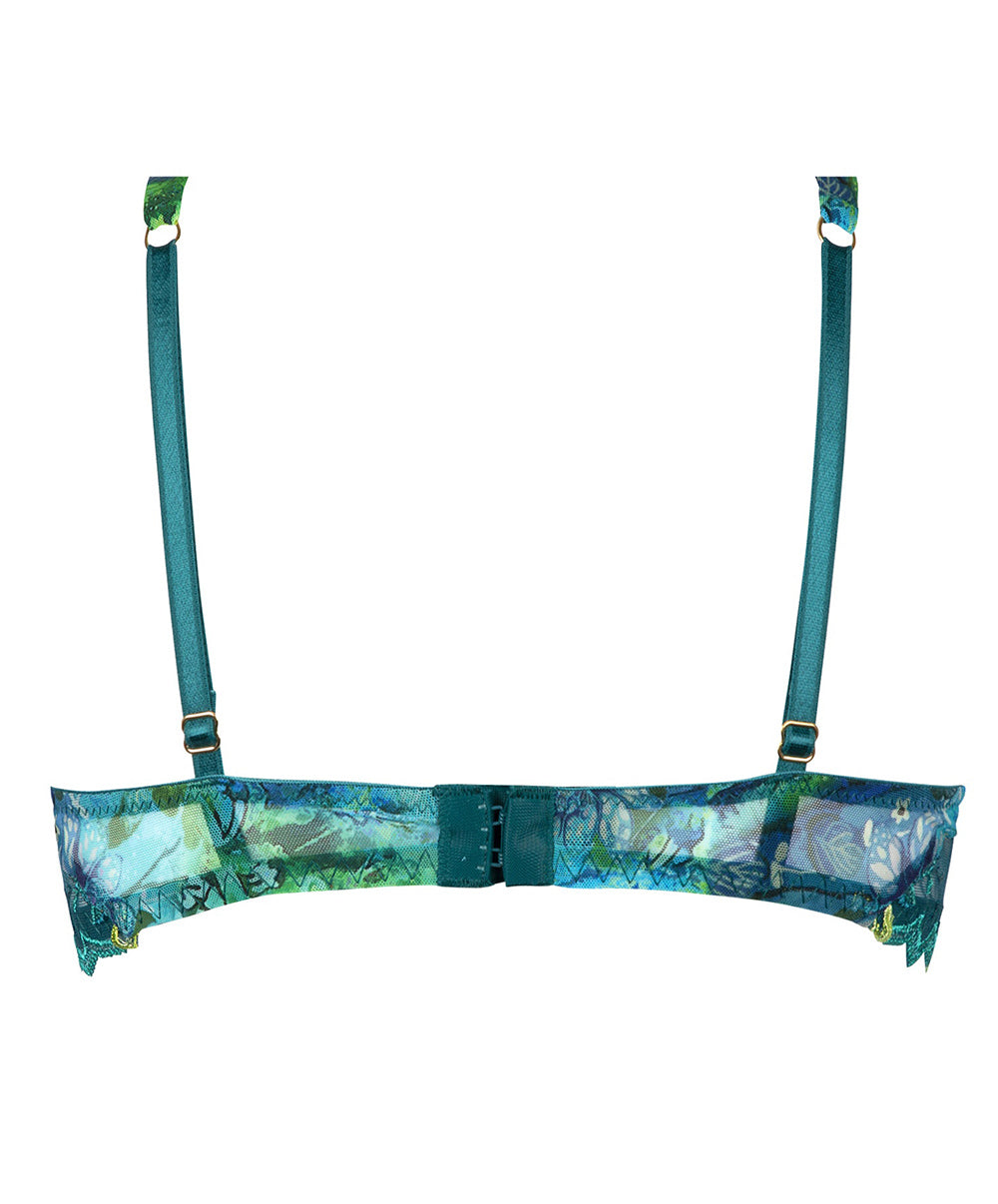Soutien-gorge corbeille Lise Charmel Grâce Aquatique floral aqua ACH3093-FA