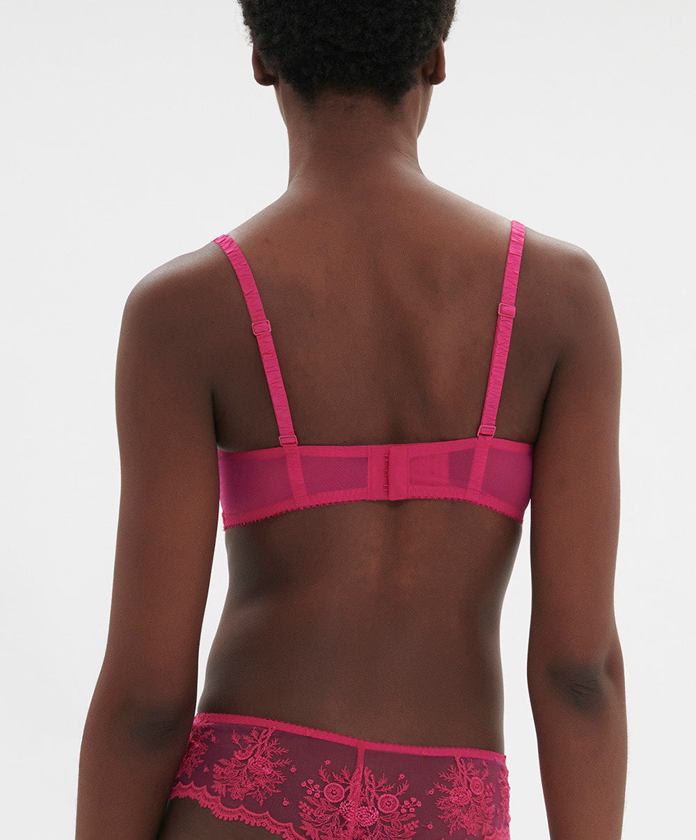 Soutien-gorge corbeille Simone Pérèle Intrigue rose disco 1E2330-346