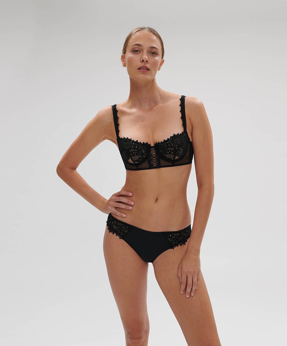 Soutien-gorge corbeille effet bustier Simone Pérèle Mystic noir 1D3330-015
