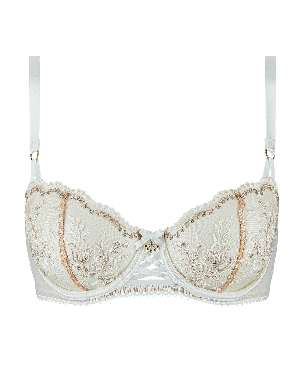 Soutien-gorge corbeille Trésor Infini white wind Aubade IDF14-WHIW