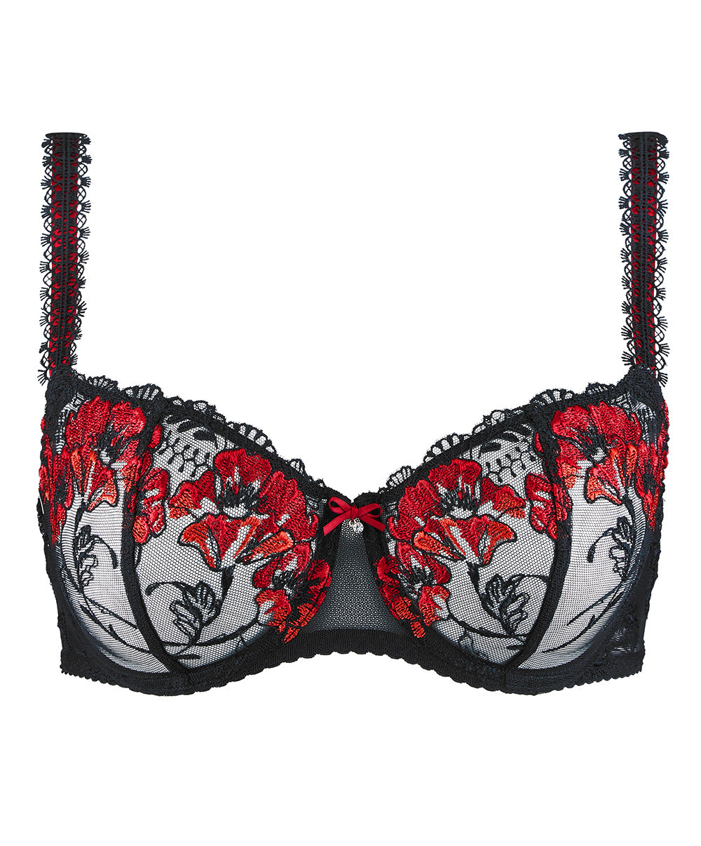Soutien-gorge corbeille armatures À Fleur de Toi rouge prodigieux Aubade IBF14-RPRO