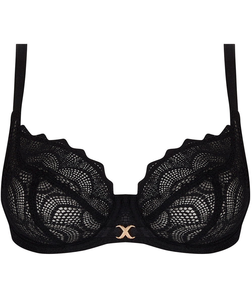 Soutien-gorge corbeille bonnets profonds "Fitting" Antigel de Lise Charmel Sexy Bohême noir FCJ2840-NO