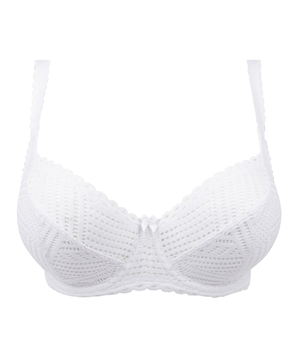 Soutien-gorge corbeille bonnets profonds "Fitting" Antigel de Lise Charmel Tressage Graphic blanc FCC2837-TB
