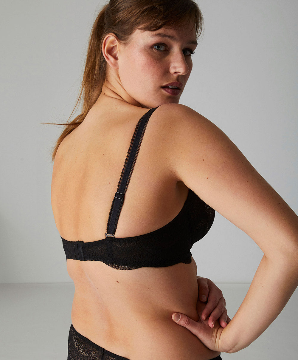 Soutien-gorge corbeille en dentelle Simone Pérèle Karma noir 12V330-015