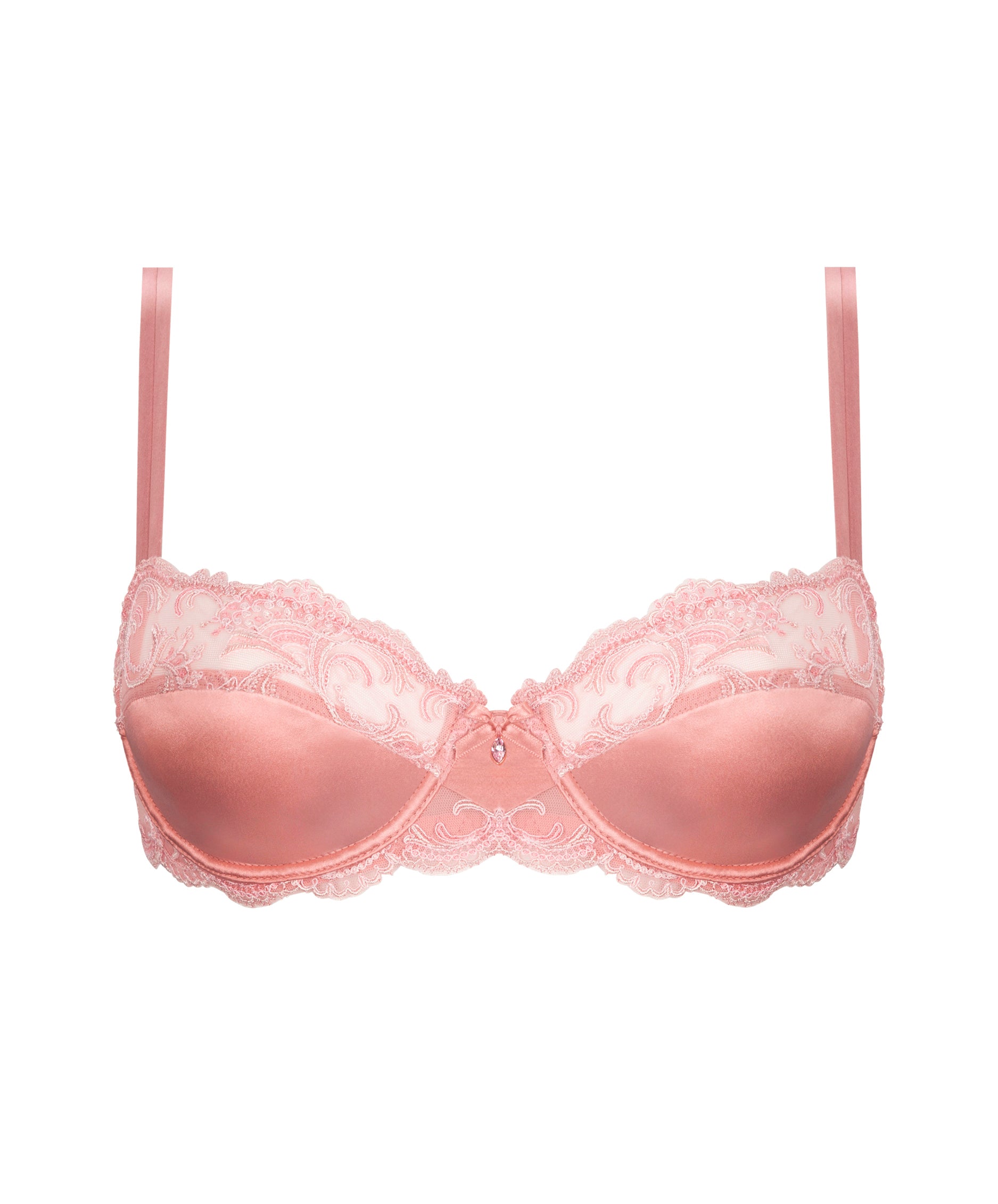 Soutien-gorge corbeille en soie Lise Charmel Splendeur soie rose vintage ACC3080-SU