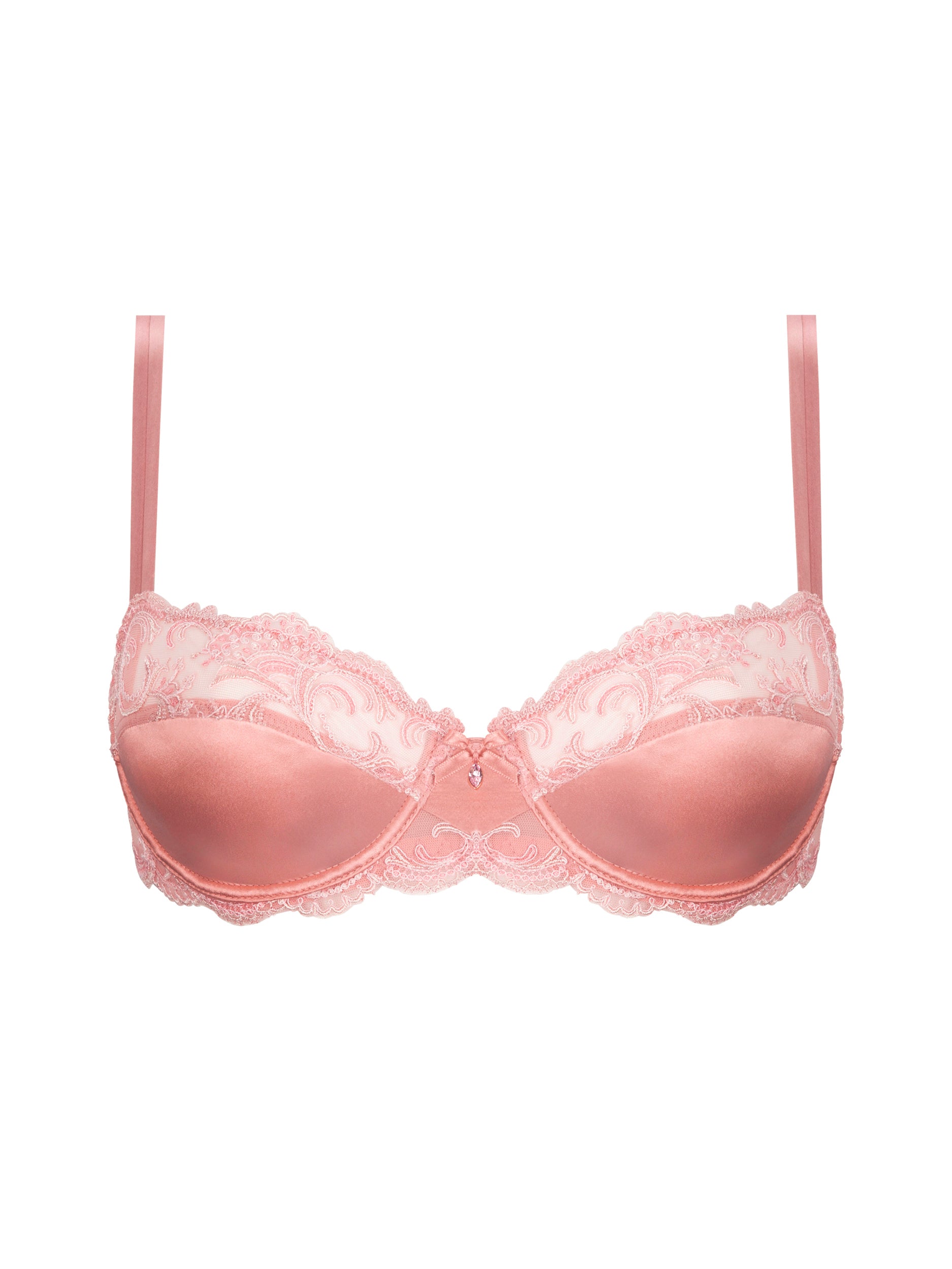 Soutien-gorge corbeille en soie Lise Charmel Splendeur soie rose vintage ACC3080-SU