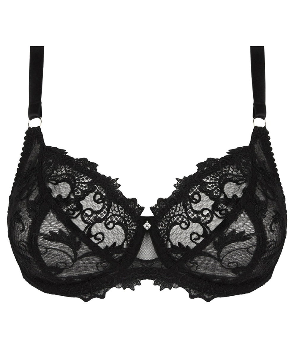 Soutien-gorge corbeille fitting Lise Charmel Dressing Floral noir BCC2888-NO 100