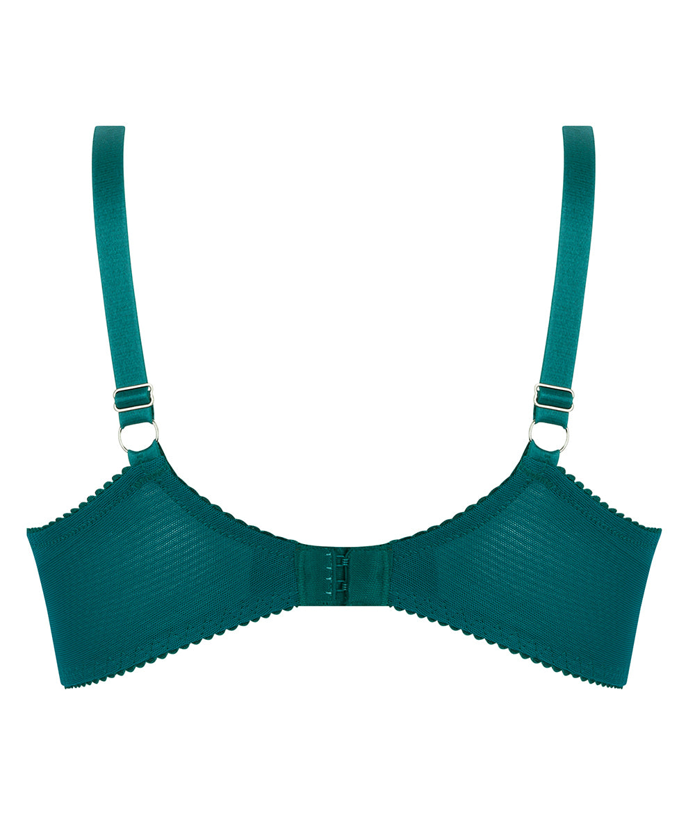 Soutien-gorge corbeille grand taille Lise Charmel Sublime en Dentelle vert princesse ACH2813-VP