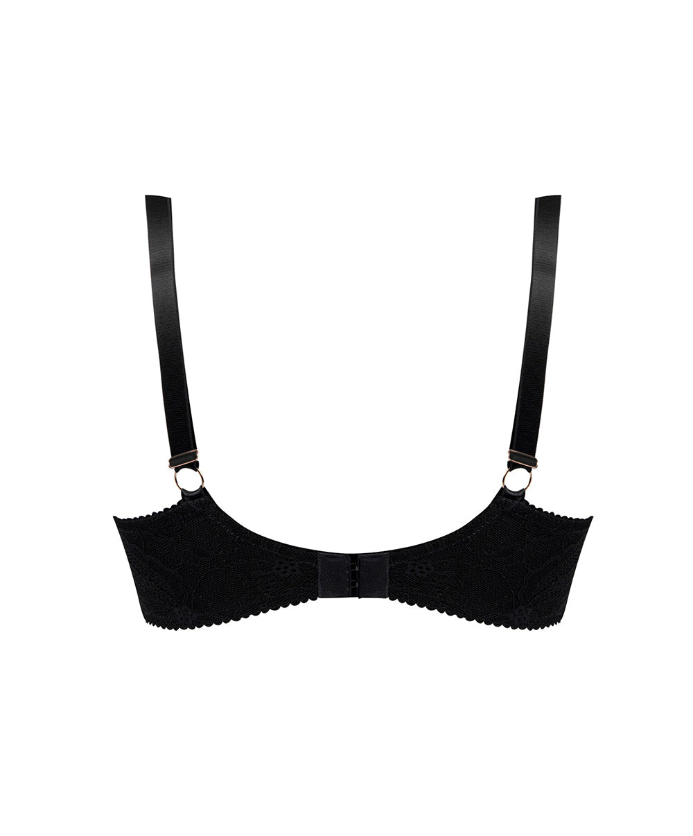 Soutien-gorge corbeille grande taille Lise Charmel Féérie Couture noir BCH2874-NO