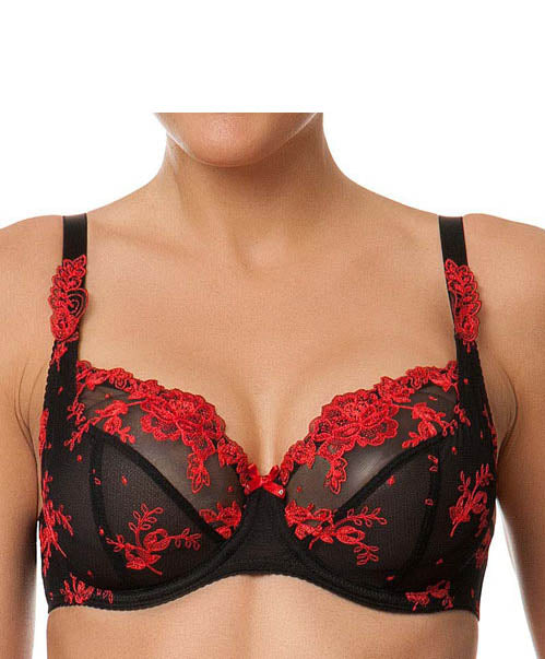 Soutien-gorge corbeille fitting Chic magnétique Nuit amarante Éprise de Lise Charmel BCG2805-NT