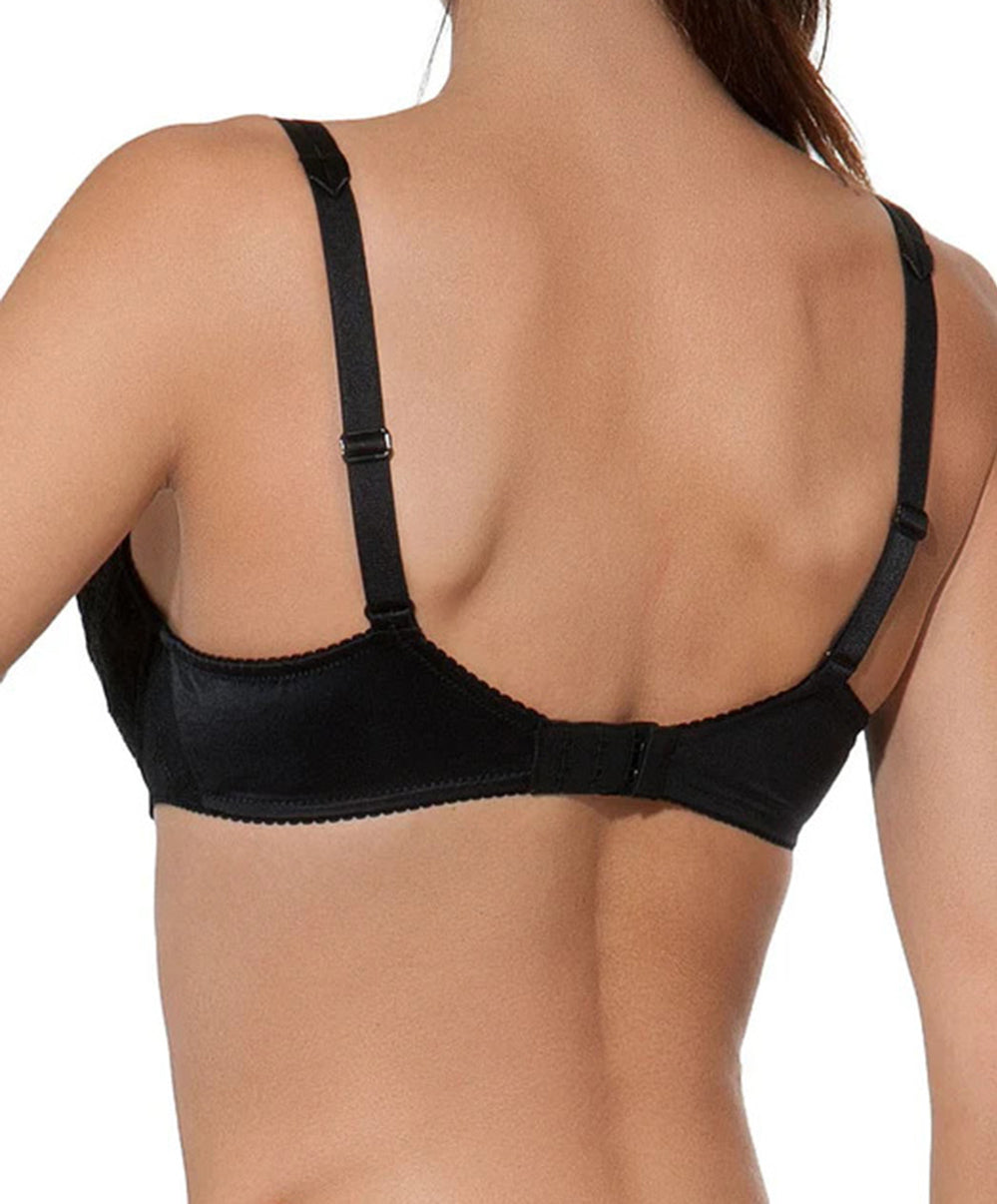 Soutien-gorge corbeille grande taille Lise Charmel Dressing Floral noir BCC3088-NO