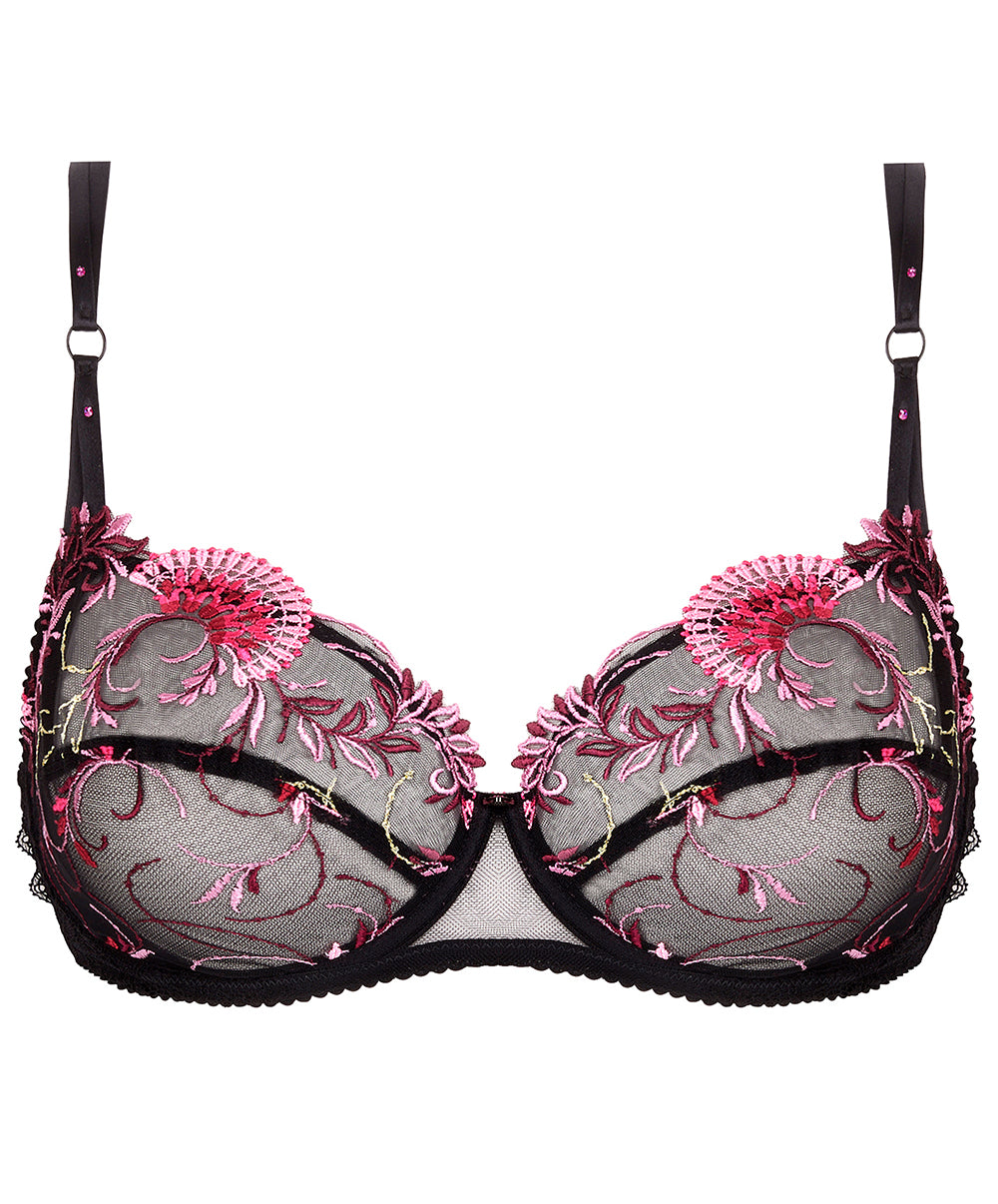 Soutien-gorge corbeille grande taille Lise Charmel Floraison Passion safran rose BCH3086-SR