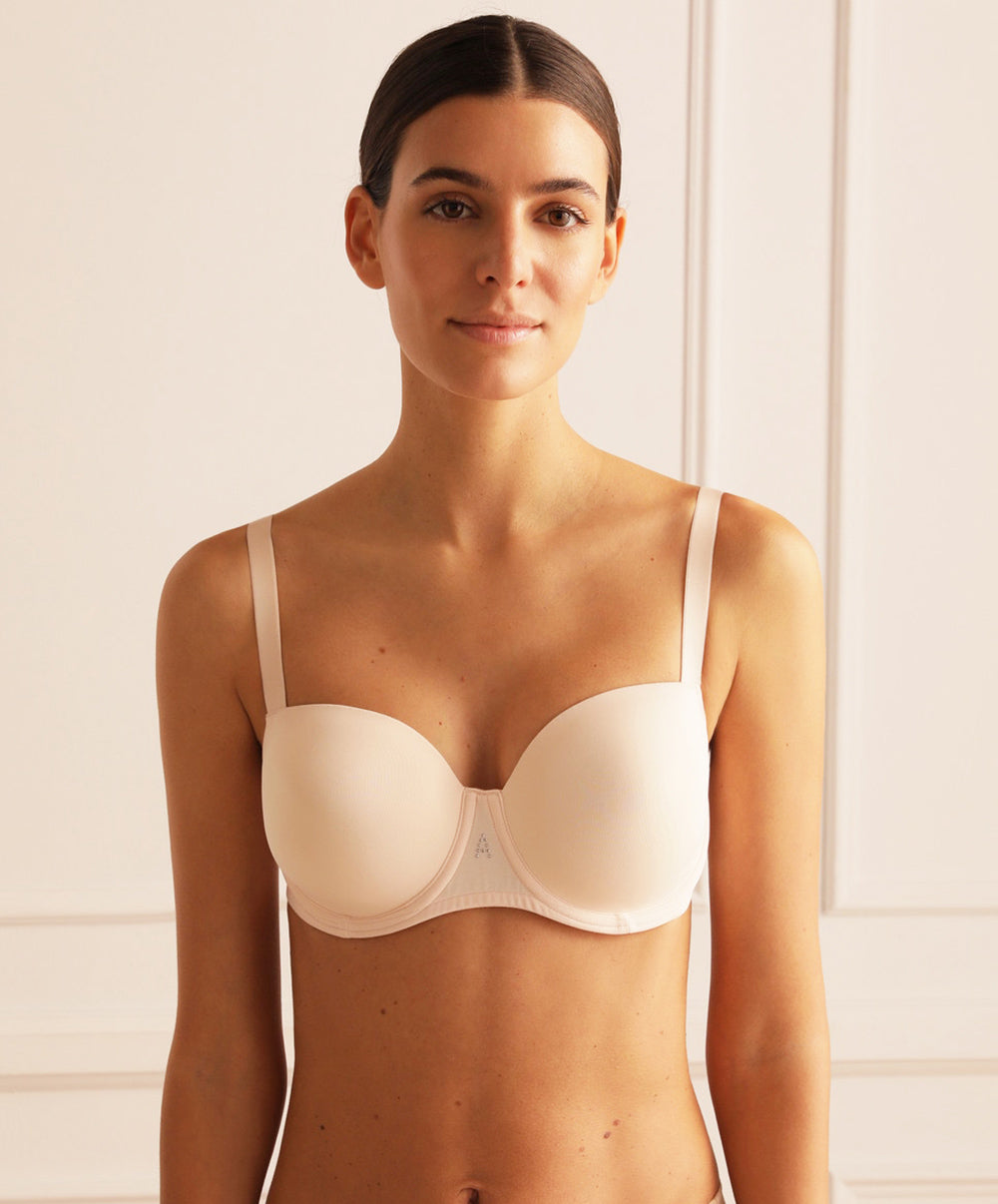Soutien-gorge couvrant grande taille armatures Antigel de Lise Charmel Culte Beauté rose délicat FCH6066-RD