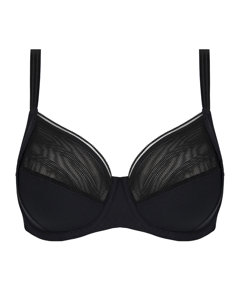 Soutien-gorge couvrant grande taille armatures bien-être Antigel de Lise Charmel New Apesanteur noir FCJ6114-NO