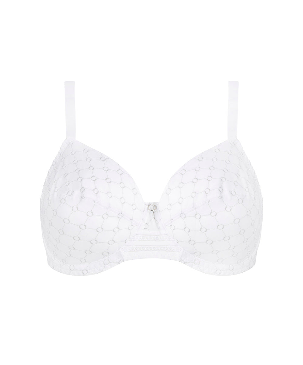 Soutien-gorge couvrant grande taille avec armatures Antigel de Lise Charmel Bijou du jour blanc FCH6032-BB